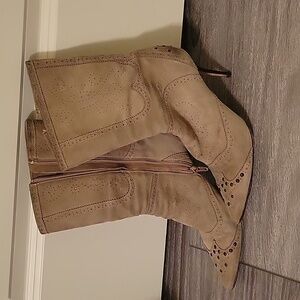 Suede booties
